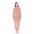 W1670 - Pink Glow - PYJAMA FLEECE STRIPE- (W1670)