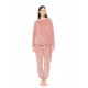 W1670 - Pink Glow - PYJAMA FLEECE STRIPE- (W1670)
