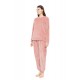 W1670 - Pink Glow - PYJAMA FLEECE STRIPE- (W1670)