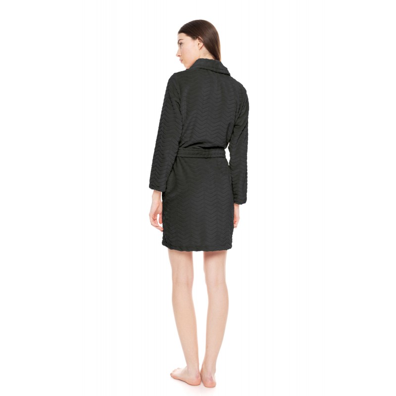 W1677 - Dark Green - ROBE FLEECE AUTUMN- (W1677)