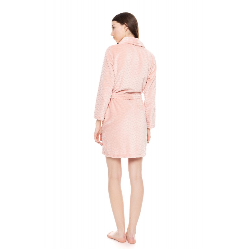 W1677 - Pink Glow - ROBE FLEECE AUTUMN- (W1677) W1677 - Pink Glow - ROBE FLEECE AUTUMN- (W1677)