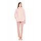 W1681 - Baby Pink - ROBE ZIPPER FLEECE LOVE- (W1681)