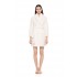 W1683 - White - ROBE FLEECE LOVE- (W1683)