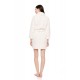 W1683 - White - ROBE FLEECE LOVE- (W1683)