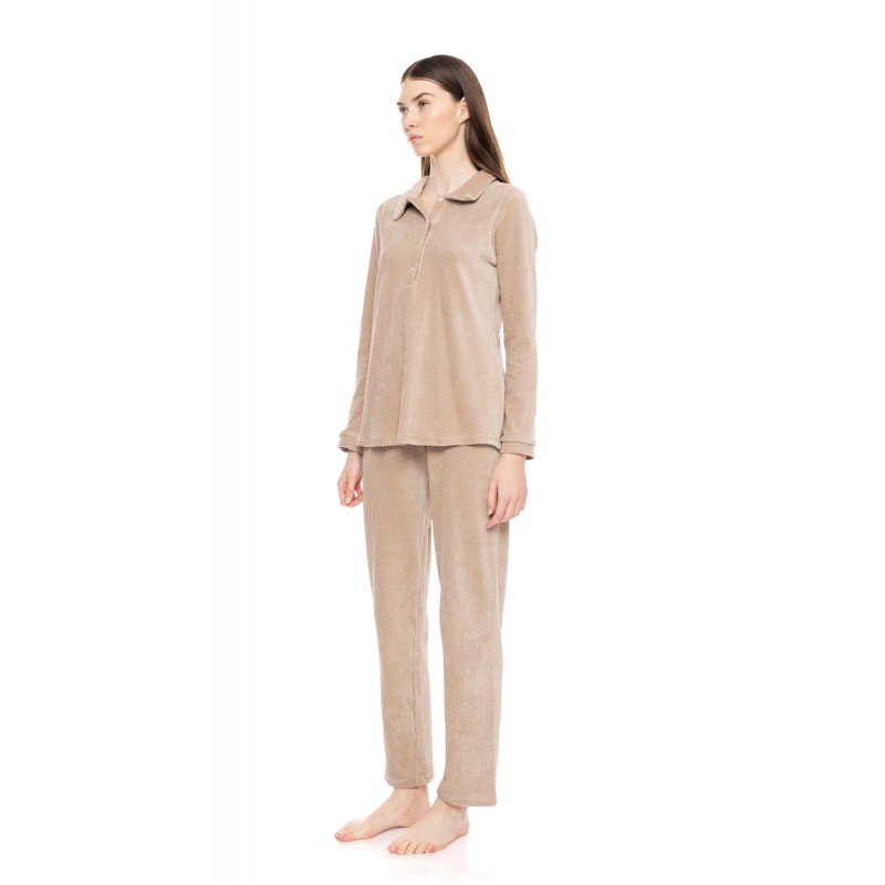 W1687 - Skin - PYJAMA VELVET STRIPE- (W1687) W1687 - Skin - PYJAMA VELVET STRIPE- (W1687)