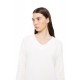 W1691 - White - NIGHTGOWN LONG VELVET STRIPE- (W1691) W1691 - White - NIGHTGOWN LONG VELVET STRIPE- (W1691)