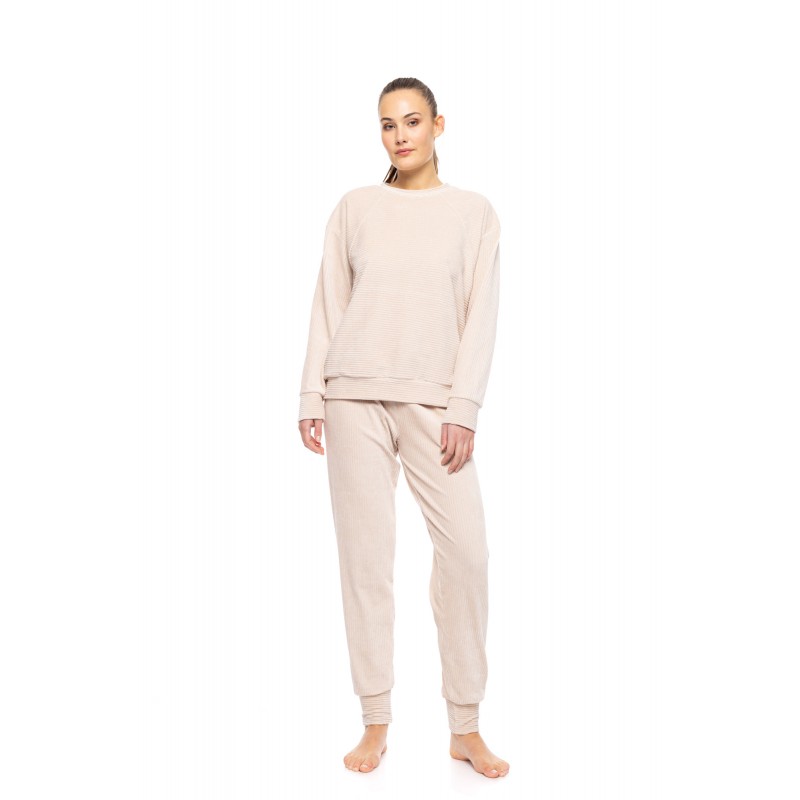 W1692 - Skin - PYJAMA VELVET STRIPE- (W1692) W1692 - Skin - PYJAMA VELVET STRIPE- (W1692)