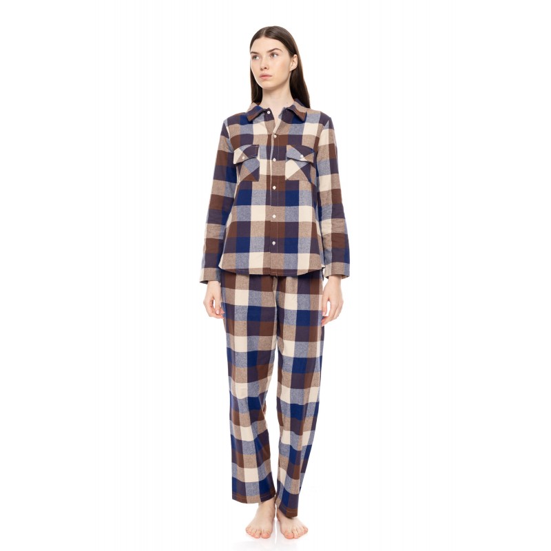 W1693 - Type - PYJAMA BUTTONED AUTUMN PLAID- (W1693) W1693 - Type - PYJAMA BUTTONED AUTUMN PLAID- (W1693)
