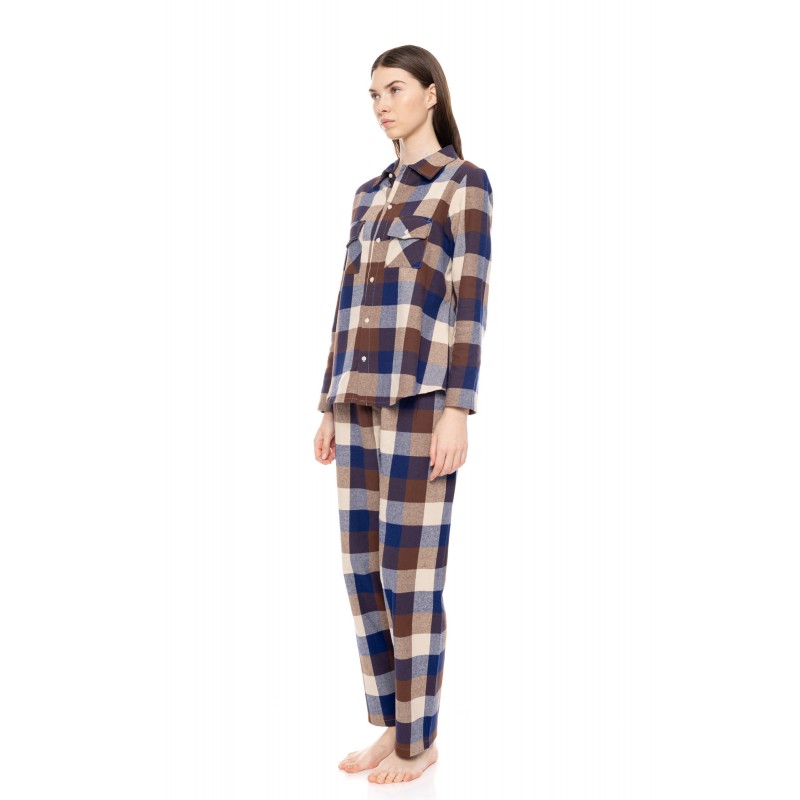 W1693 - Type - PYJAMA BUTTONED AUTUMN PLAID- (W1693) W1693 - Type - PYJAMA BUTTONED AUTUMN PLAID- (W1693)