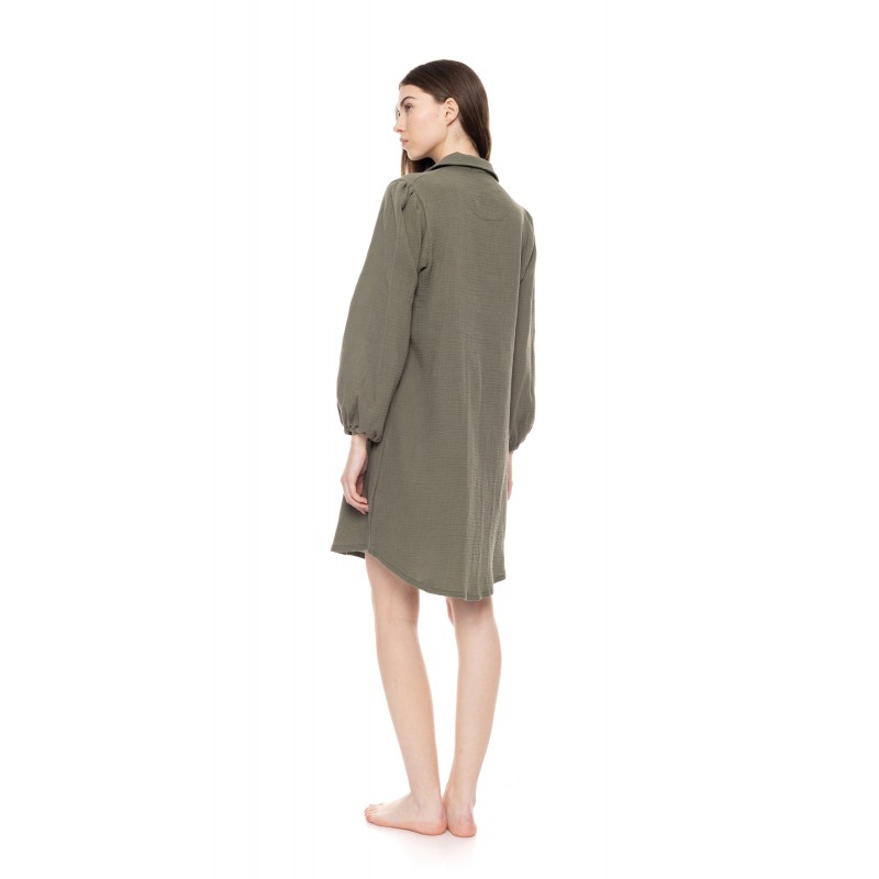 W1698 - Skin - NIGHTGOWN BUTTONED ELEGANT- (W1698) W1698 - Skin - NIGHTGOWN BUTTONED ELEGANT- (W1698)