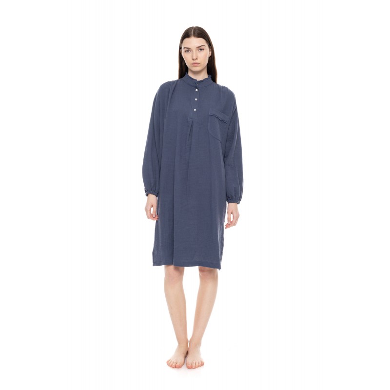 W1700 - Cosmos Blue - NIGHTGOWN ELEGANT- (W1700)