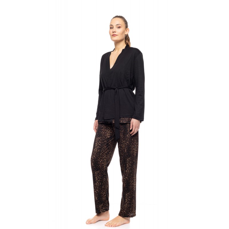 W1713 - Type - PYJAMA 3PCS LEOPARD- (W1713) W1713 - Type - PYJAMA 3PCS LEOPARD- (W1713)