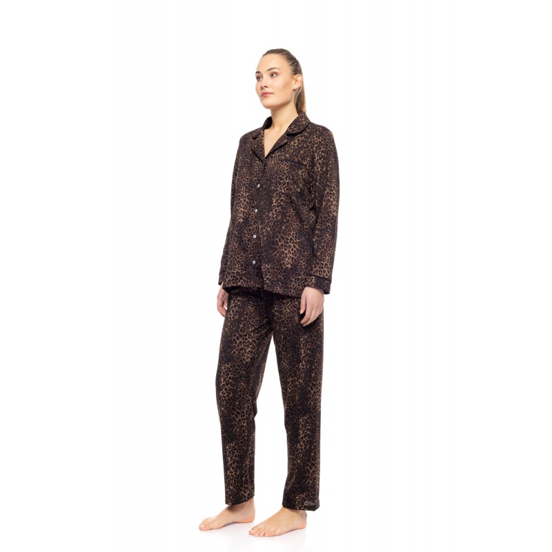 W1714 - Type - PYJAMA BUTTONED LEOPARD- (W1714) W1714 - Type - PYJAMA BUTTONED LEOPARD- (W1714)