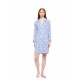 W1728 - Type - NIGHTGOWN BUTTONED DREAM BLUE LEO- (W1728)