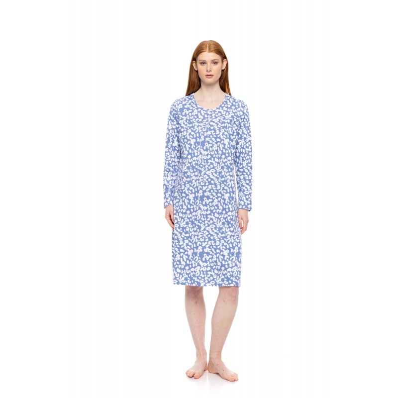 W1732 - Type - NIGHTGOWN CLASSIC DREAM BLUE LEO- (W1732) W1732 - Type - NIGHTGOWN CLASSIC DREAM BLUE LEO- (W1732)