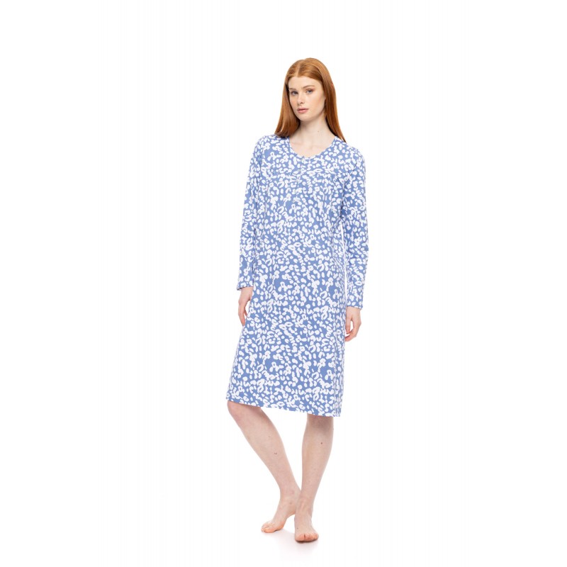 W1732 - Type - NIGHTGOWN CLASSIC DREAM BLUE LEO- (W1732) W1732 - Type - NIGHTGOWN CLASSIC DREAM BLUE LEO- (W1732)