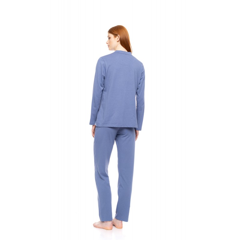 W1734 - Cosmos Blue - PYJAMA NIGHT LOVERS SOLID- (W1734) W1734 - Cosmos Blue - PYJAMA NIGHT LOVERS SOLID- (W1734)
