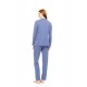 W1734 - Cosmos Blue - PYJAMA NIGHT LOVERS SOLID- (W1734) W1734 - Cosmos Blue - PYJAMA NIGHT LOVERS SOLID- (W1734)