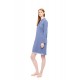 W1735 - Cosmos Blue - NIGHTGOWN NIGHT LOVERS SOLID- (W1735) W1735 - Cosmos Blue - NIGHTGOWN NIGHT LOVERS SOLID- (W1735)