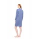 W1735 - Cosmos Blue - NIGHTGOWN NIGHT LOVERS SOLID- (W1735) W1735 - Cosmos Blue - NIGHTGOWN NIGHT LOVERS SOLID- (W1735)