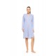 W1739 - Type - NIGHTGOWN BUTTONED CALMING STRIPES- (W1739) W1739 - Type - NIGHTGOWN BUTTONED CALMING STRIPES- (W1739)