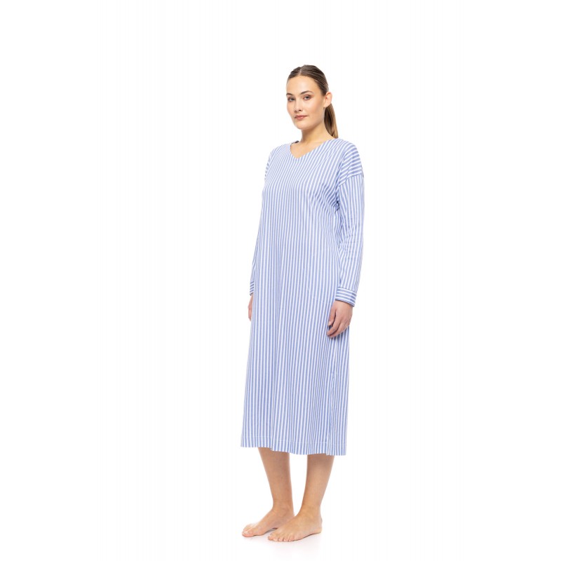 W1742 - Type - NIGHTGOWN CALMING STRIPES- (W1742)