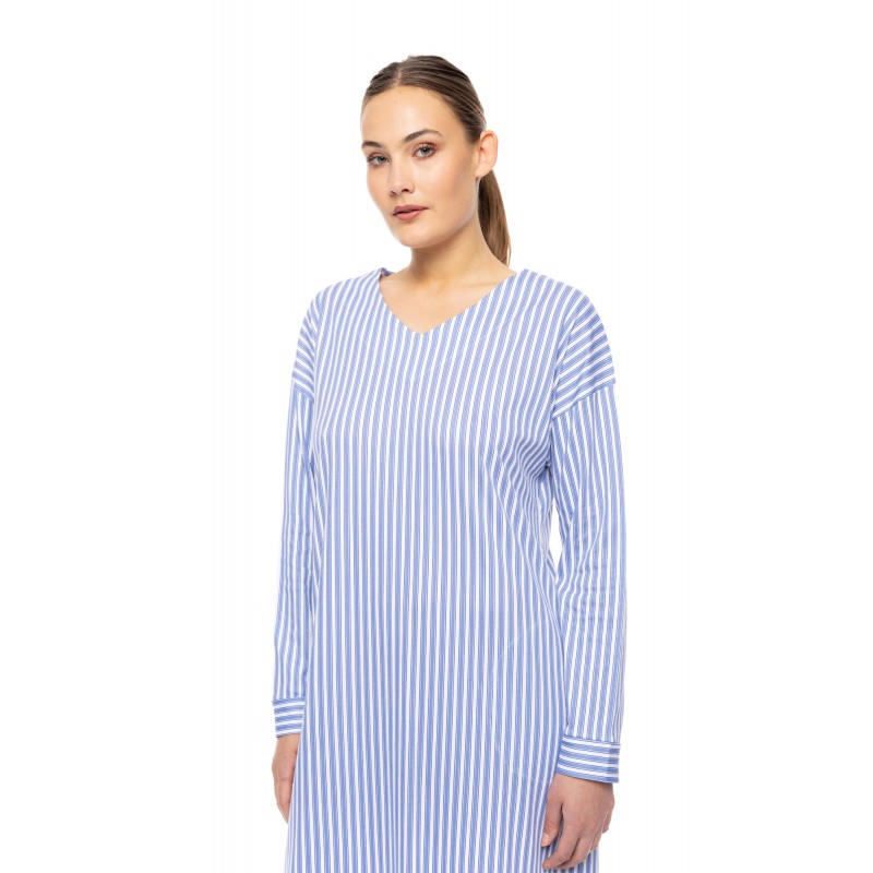 W1742 - Type - NIGHTGOWN CALMING STRIPES- (W1742)