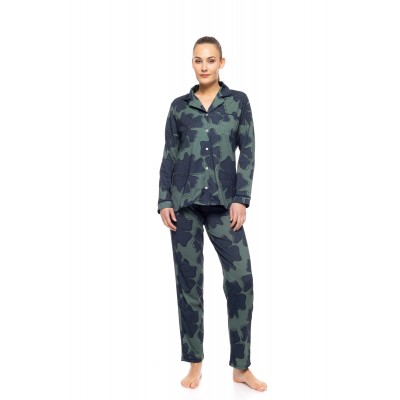 W1744 - Type - PYJAMA BUTTONED FOREST BLOOM- (W1744)