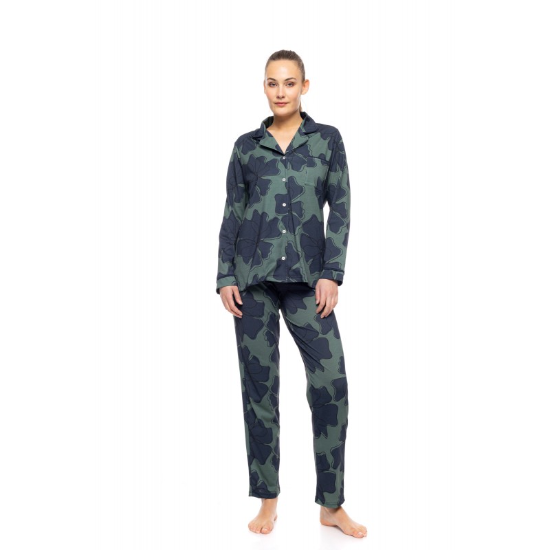 W1744 - Type - PYJAMA BUTTONED FOREST BLOOM- (W1744) W1744 - Type - PYJAMA BUTTONED FOREST BLOOM- (W1744)