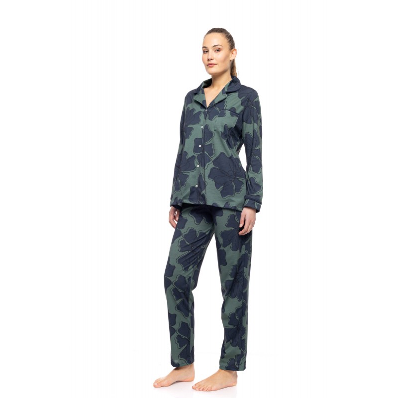 W1744 - Type - PYJAMA BUTTONED FOREST BLOOM- (W1744) W1744 - Type - PYJAMA BUTTONED FOREST BLOOM- (W1744)