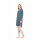 W1752 - Type - NIGHTGOWN BUTTONED GREEN FOREST STRIPES- (W1752) W1752 - Type - NIGHTGOWN BUTTONED GREEN FOREST STRIPES- (W1752)