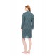 W1752 - Type - NIGHTGOWN BUTTONED GREEN FOREST STRIPES- (W1752) W1752 - Type - NIGHTGOWN BUTTONED GREEN FOREST STRIPES- (W1752)