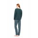 W1753 - Type - PYJAMA GREEN FOREST STRIPES- (W1753) W1753 - Type - PYJAMA GREEN FOREST STRIPES- (W1753)