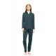 W1756 - Dark Green - PYJAMA NIGHT LOVERS SOLID- (W1756) W1756 - Dark Green - PYJAMA NIGHT LOVERS SOLID- (W1756)