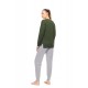 W1759 - Type - PYJAMA MODERN FLOWER GREEN- (W1759) W1759 - Type - PYJAMA MODERN FLOWER GREEN- (W1759)
