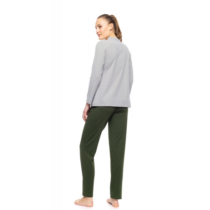 W1761 - Type - PYJAMA MODERN FLOWER GREEN- (W1761) W1761 - Type - PYJAMA MODERN FLOWER GREEN- (W1761)