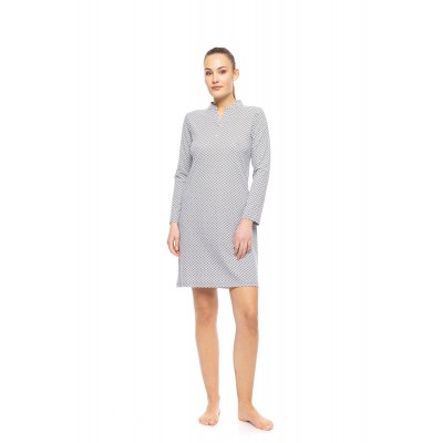 W1762 - Type - NIGHTGOWN MODERN FLOWER GREEN- (W1762)