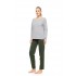 W1763 - Type - PYJAMA MODERN FLOWER GREEN- (W1763)