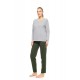 W1763 - Type - PYJAMA MODERN FLOWER GREEN- (W1763) W1763 - Type - PYJAMA MODERN FLOWER GREEN- (W1763)
