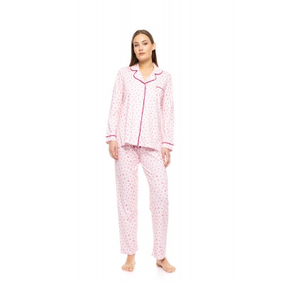 W1776 - Type - PYJAMA BUTTONED BUBBLEGUM HEART- (W1776)