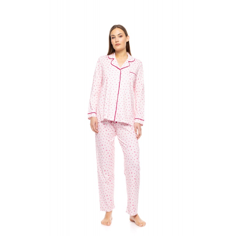W1776 - Type - PYJAMA BUTTONED BUBBLEGUM HEART- (W1776) W1776 - Type - PYJAMA BUTTONED BUBBLEGUM HEART- (W1776)