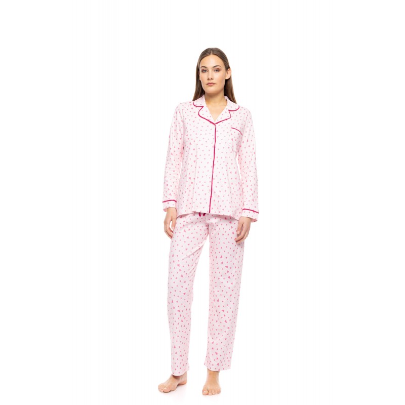 W1776 - Type - PYJAMA BUTTONED BUBBLEGUM HEART- (W1776) W1776 - Type - PYJAMA BUTTONED BUBBLEGUM HEART- (W1776)