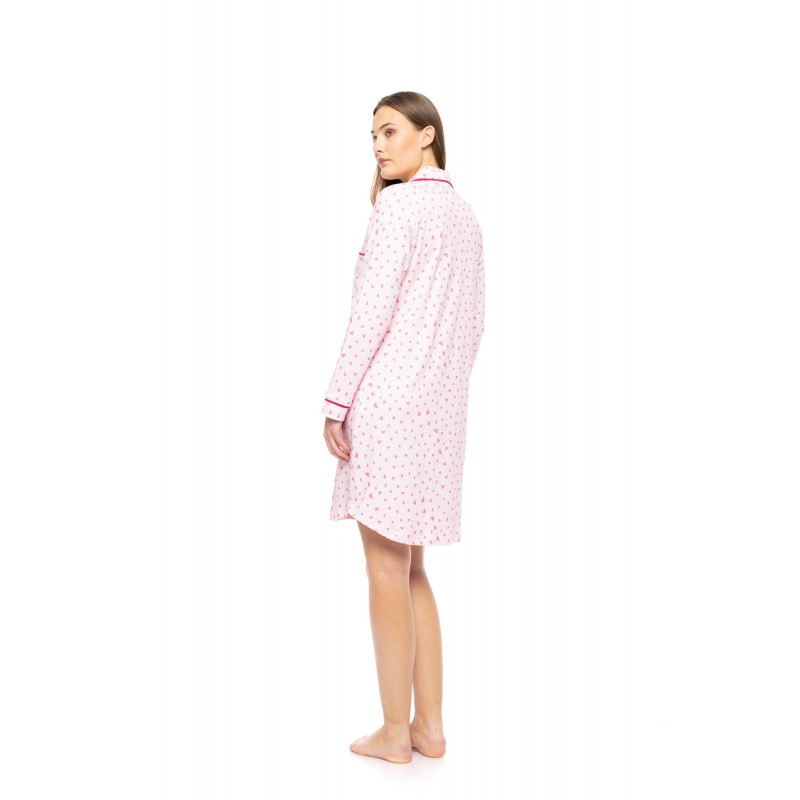 W1777 - Type - NIGHTGOWN BUTTONED BUBBLEGUM HEART- (W1777) W1777 - Type - NIGHTGOWN BUTTONED BUBBLEGUM HEART- (W1777)