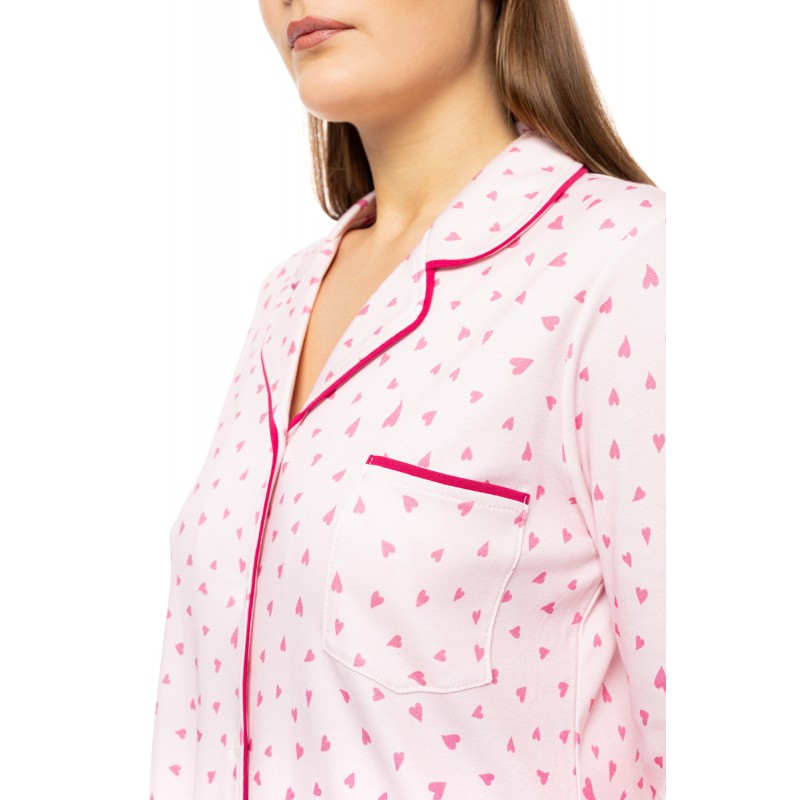 W1777 - Type - NIGHTGOWN BUTTONED BUBBLEGUM HEART- (W1777) W1777 - Type - NIGHTGOWN BUTTONED BUBBLEGUM HEART- (W1777)
