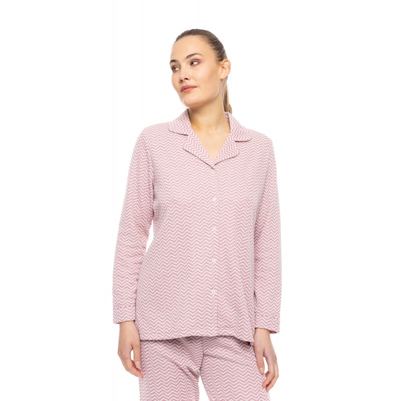 W1781 - Type - PYJAMA BUTTONED JACQUARD ZIC ZAC- (W1781)