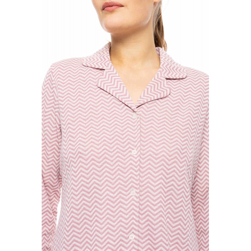 W1781 - Type - PYJAMA BUTTONED JACQUARD ZIC ZAC- (W1781)