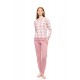 W1786 - Type - PYJAMAS JACQUARD ROSE PLAID- (W1786)