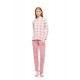 W1787 - Type - PYJAMAS JACQUARD ROSE PLAID- (W1787)