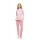 W1787 - Type - PYJAMAS JACQUARD ROSE PLAID- (W1787)
