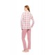 W1787 - Type - PYJAMAS JACQUARD ROSE PLAID- (W1787)